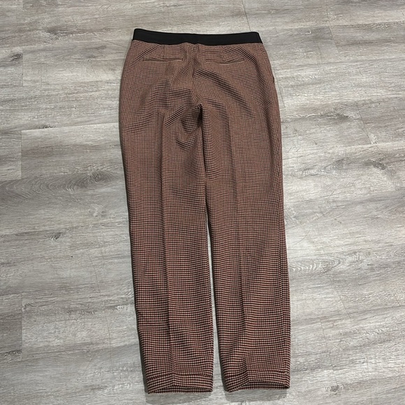 $350 GREY JASON WU Milano Stretch Skinny Pants Houndstooth Plaid Red Multi 4 - Picture 8 of 9